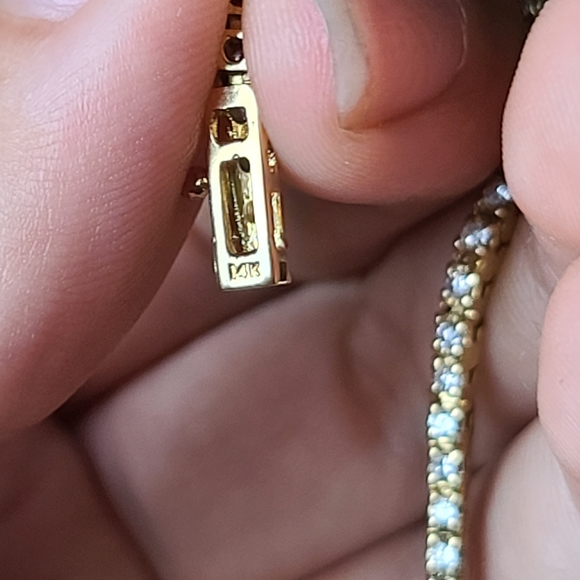 14k Gold Diamond Bracelet - Picture 11 of 13